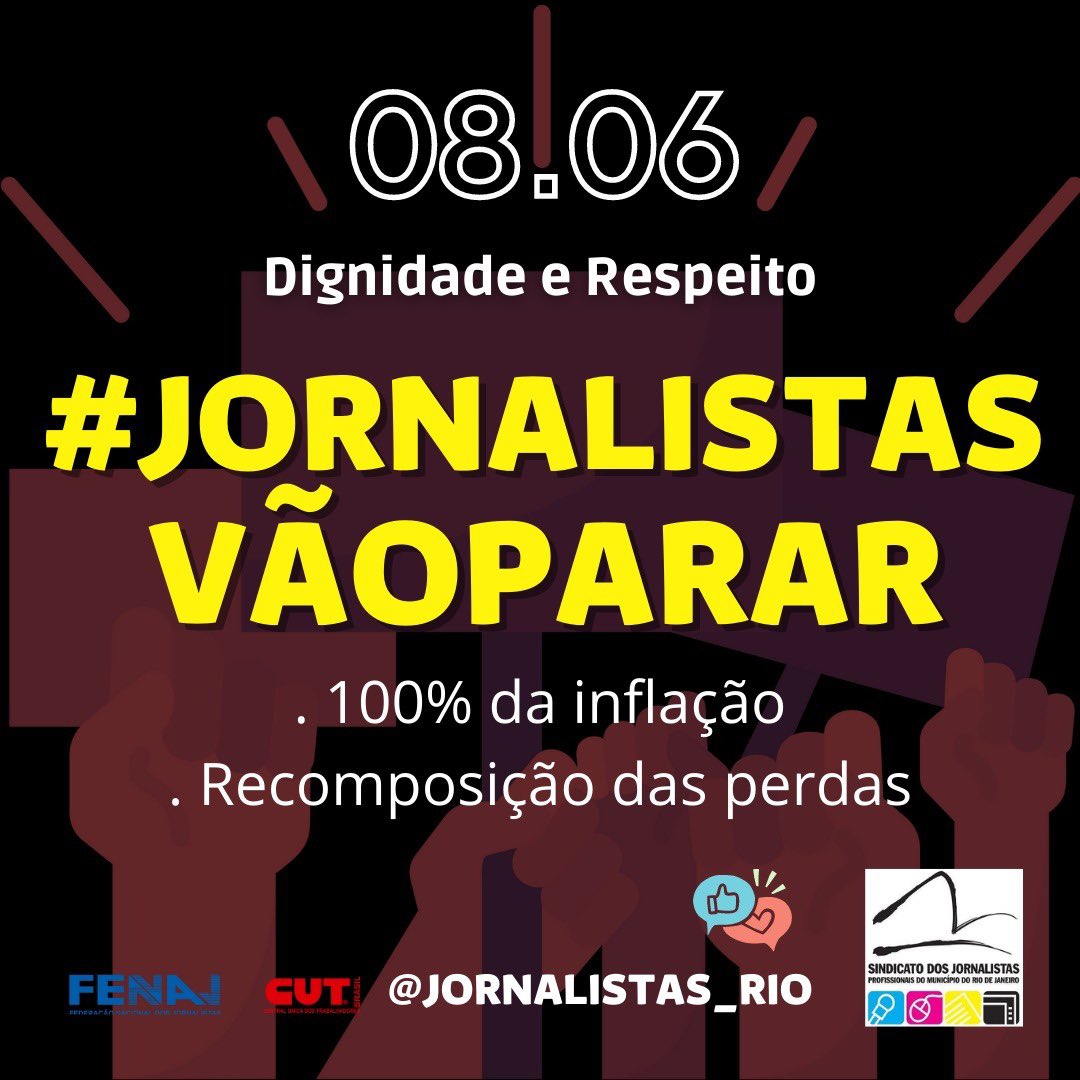rafapsoares's tweet photo. Em 2021, a Fenaj registrou 430 agressões a jornalistas. Apesar da falta de segurança no exercício profissional, os jornalistas continuam a oferecer um trabalho de qualidade. As empresas têm que reconhecer e valorizar.

#Jornalistasvaoparar https://t.co/Af9DVK3qfN