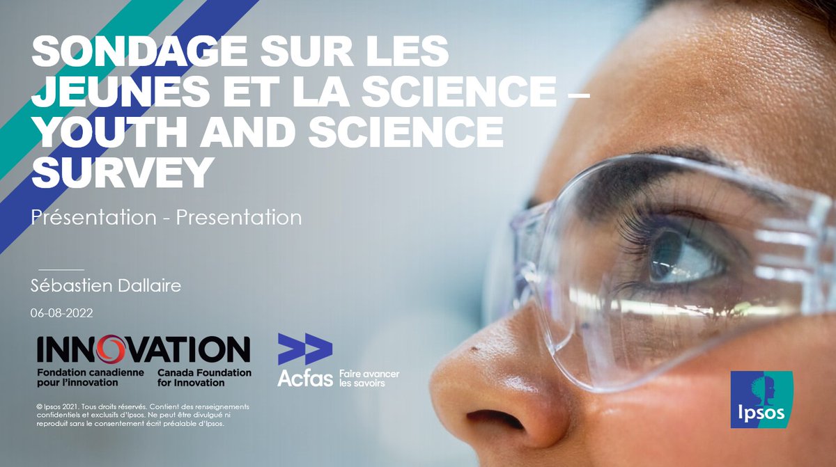InnovationCA's tweet photo. Now: Senior Vice-President @IpsosCanada, Sรฉbastien Dallaire, presents survey results during todayโs National conversation on youth & science.
Details ๐ https://t.co/1vniKEjfE6
#PromisingFutureNow @_Acfas https://t.co/2ROqR40jdY
