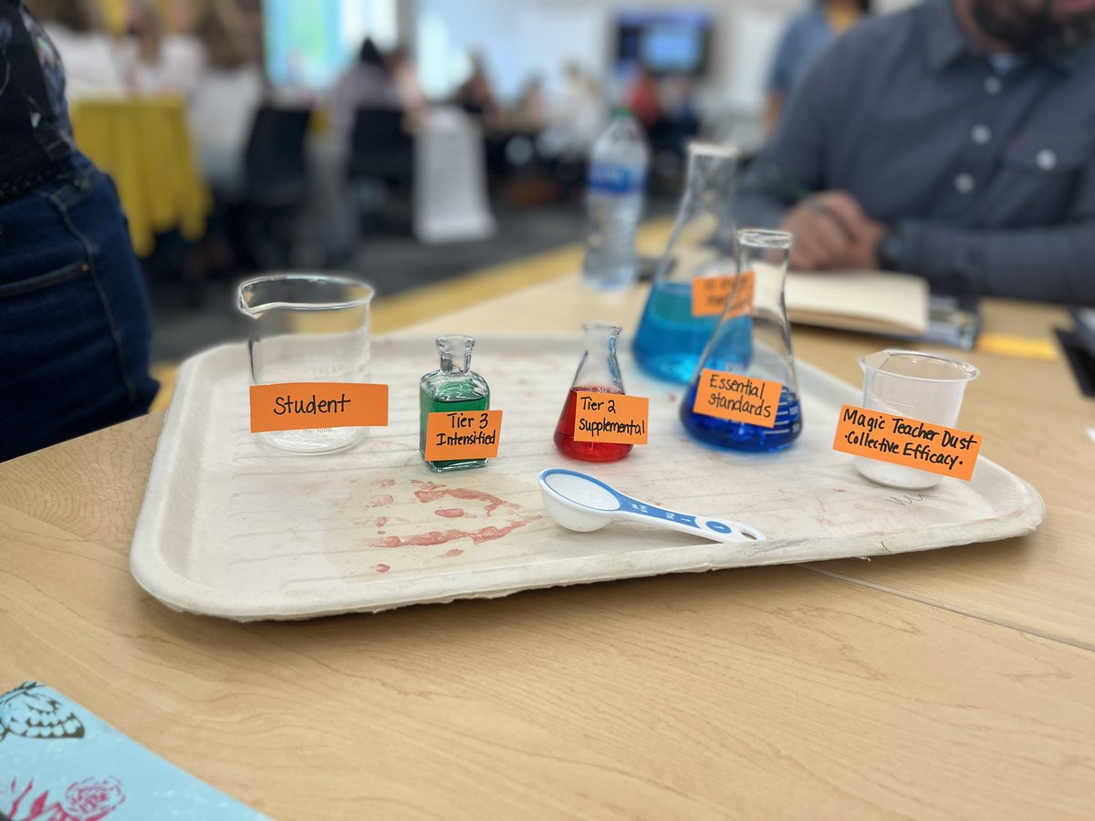 Mad Scientists(AKA teachers) at work mixing the essential ingredients for student success. @AISEast @OrioleTweets #summerPD @MsObrien_East @emilyquinn35