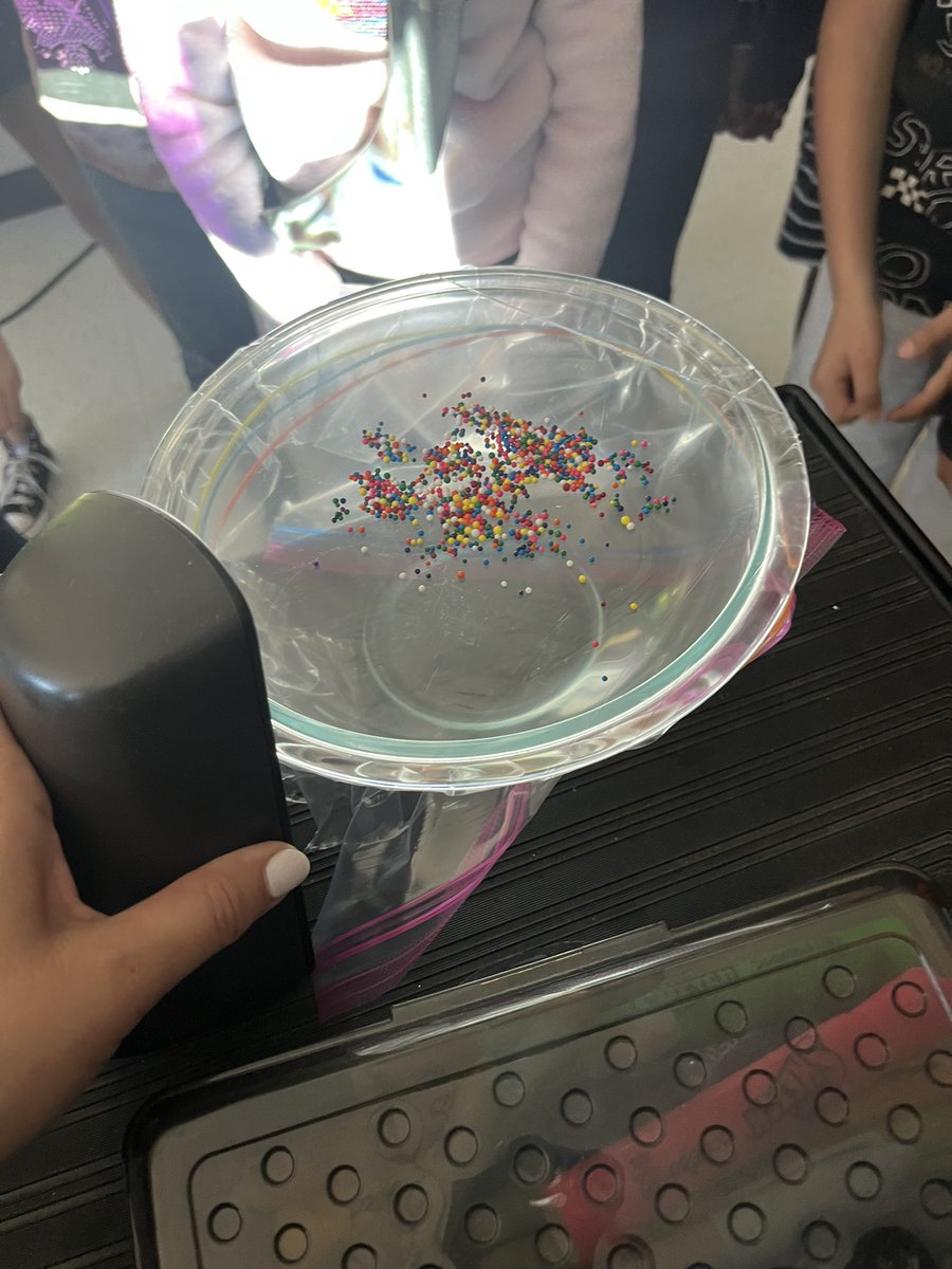 “Dancing Sprinkles” experiment - ask your child what they learned today!!!