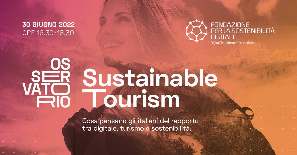 federalberghi's tweet photo. Cosa pensano gli italiani del rapporto tra digitale, turismo e sostenibilità? 

Ne parleremo con gli amici della Fondazione per la sostenibilità digitale, il 30 giugno, dalle 16:30 alle 18:30. 

https://t.co/X97TDR4chN https://t.co/n0Hbgt3Dou