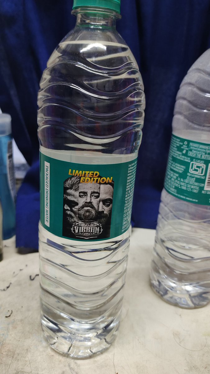 krishnanvarmak's tweet photo. Always wanted to own limited edition of something. Thankyou @BisleriZone for this opportunity.
#vikram #water https://t.co/j1u0UWsKbA