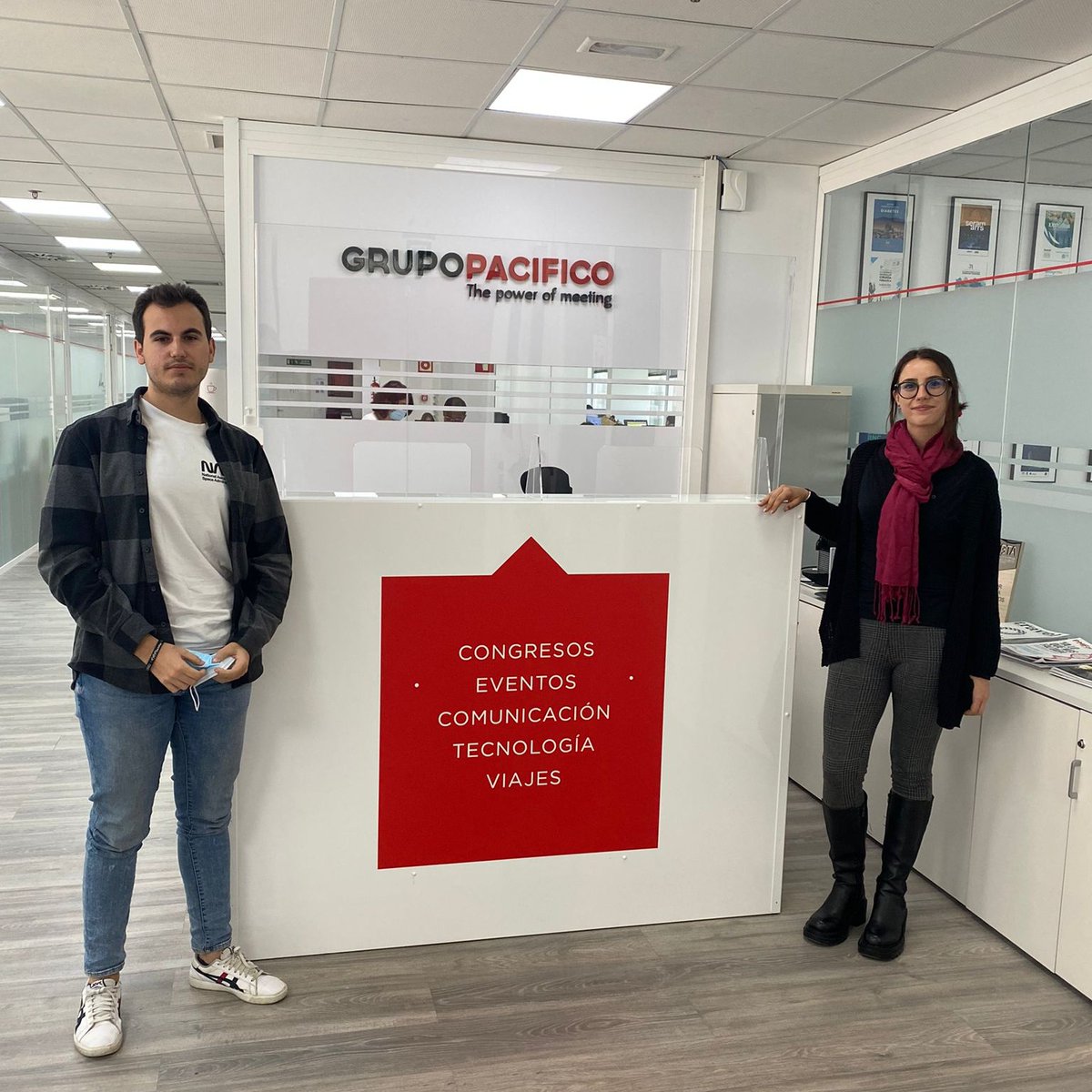 EIP_Madrid (@eip_madrid) on Twitter photo La empresa familiar <a href="/GrupoPacificom/">Grupo Pacífico</a> lleva más de 40 años especializada en la organización de eventos, marketing y comunicación.
Este año también cuentan con Jorge y Belén, #EIPalumni de FP Agencias de Viajes y Gestión de Eventos, quienes realizan con ellos sus prácticas. La empresa familiar <a href="/GrupoPacificom/">Grupo Pacífico</a> lleva más de 40 años especializada en la organización de eventos, marketing y comunicación.
Este año también cuentan con Jorge y Belén, #EIPalumni de FP Agencias de Viajes y Gestión de Eventos, quienes realizan con ellos sus prácticas.