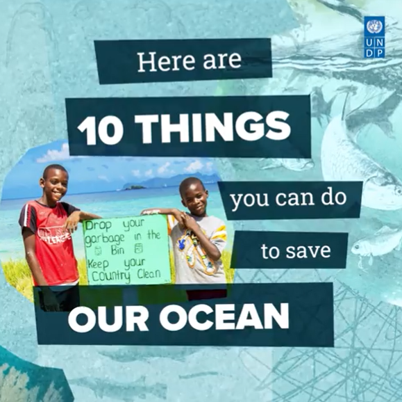 UN's tweet photo. The science is clear: the ocean is seriously degraded. 

@UNDP shares 10 things you can do to #SaveOurOcean on Wednesday's #WorldOceansDay &amp; every day: https://t.co/c2uHJCrjDE https://t.co/yeM3jC6kEs