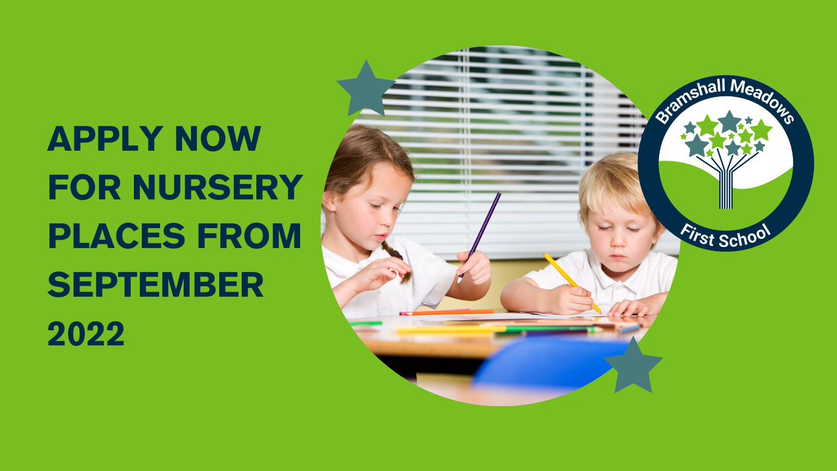 Bramshall Meadows First School (@bramshall_first) on Twitter photo We are still accepting applications for Reception and Nursery Places! 
Head over to our website to find out how to apply: bramshallmeadows.org.uk We are still accepting applications for Reception and Nursery Places! 
Head over to our website to find out how to apply: bramshallmeadows.org.uk