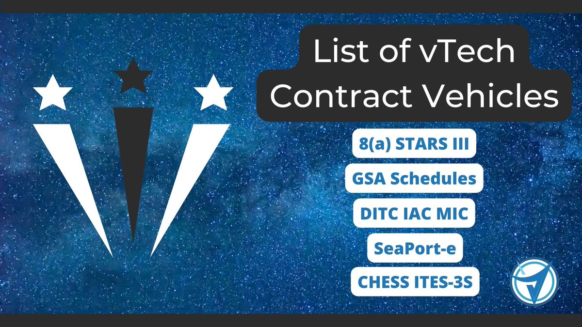 vTechSolusnInc's tweet image. vTech Solution contract vehicles:
1) 𝟖(𝐚) 𝐒𝐭𝐚𝐫𝐬 𝐈𝐈𝐈 
2) 𝐆𝐒𝐀 𝐒𝐜𝐡𝐞𝐝𝐮𝐥𝐞𝐬 
3) 𝐃𝐈𝐓𝐂 𝐈𝐀𝐂 𝐌𝐢𝐜𝐫𝐨 
4) 𝐒𝐞𝐚𝐏𝐨𝐫𝐭-𝐞
5) 𝐂𝐡𝐞𝐬𝐬 𝐈𝐓𝐄𝐒 𝟑𝐒
𝗕𝗼𝗼𝗸 𝗔 𝗖𝗼𝗻𝘀𝘂𝗹𝘁𝗮𝘁𝗶𝗼𝗻 𝗖𝗮𝗹𝗹: bit.ly/3x7VXr2
#federalagencies #contractvehicles