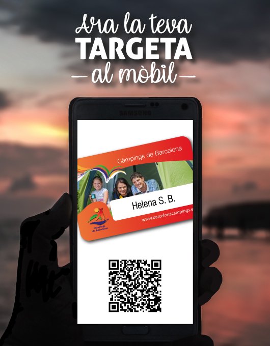 💳 Amb la targeta dels Càmpings de Barcelona pots aconseguir descomptes i promocions de forma senzilla. 💯 Fes-te soci i escaneja el QR per identificar-te als nostres càmpings i gaudeix del mar i la muntanya en família o amb amics amb promocions exclusives! 😁

#CampingsBarcelona