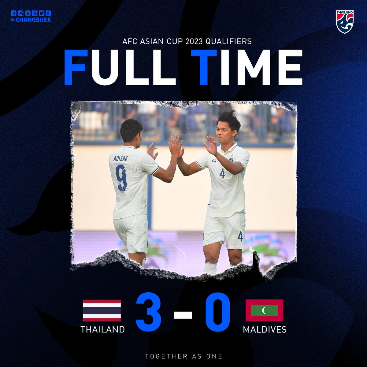 Changsuek - ฟุตบอลทีมชาติไทย tweet media