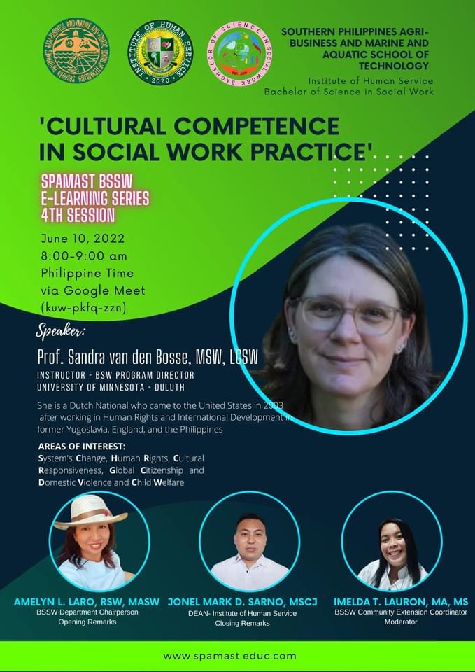 podning laver mad trolley bus College of Education & Human Service Professions on Twitter: "Sandra van  den Bosse, instructor in social work and BSW program director, will share  expertise about cultural competence in social work practice with