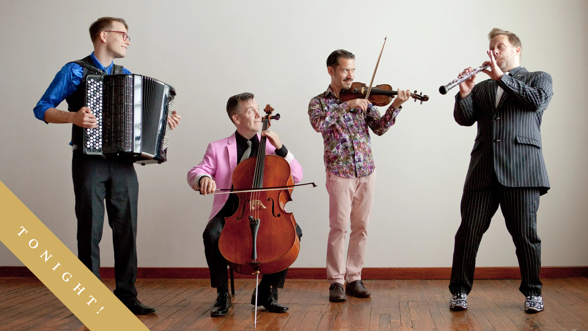 TONIGHT! Tasty Tunes, featuring Quartetto Gelato. Join other Festival goers at The Cinematheque in Winnipeg @ 7:30 pm. Come for the lively Quartetto Gelato on-screen performance and stay for a live Q&amp;A with the artists on Zoom! Tickets: agassizfestival.com/tasty-tunes-de…

#Agassiz2022
