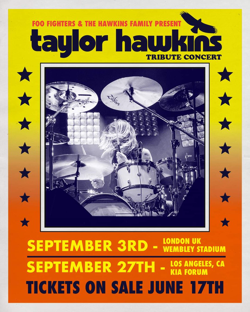 itsdopemedia's tweet photo. Los @foofighters rendirán tributo con invitados especiales a su baterista Taylor Hawkins con 2 conciertos, el 1ro en Wembley Stadium el 3 de Sept. y el 2do en Los Angeles’ Kia Forum el 27 de Sept. Descansa en paz Taylor Hawkins.
#taylorhawkins #FooFighters #tribute #itsdope https://t.co/Es7UdRQrCG