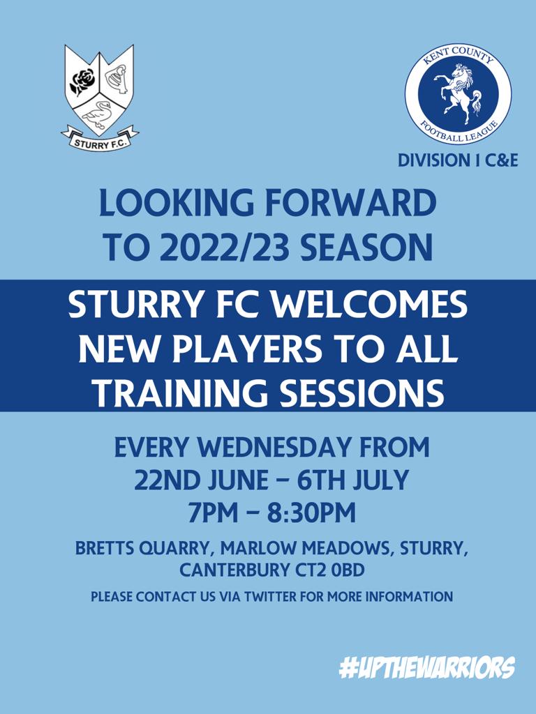 SturryFC's tweet photo. Any #Freeagents looking for a new club  get in touch 👀

We have big aspirations to get into the SCEFL within 3 years.

Requirements
- 10 kick ups at the first attempt ⚽️
- 2 Beers after Every game 🍻
- At least 1 Trial for a pro club (could of gone pro) ✍🏻

DM us for more info https://t.co/bUK66AGC4D