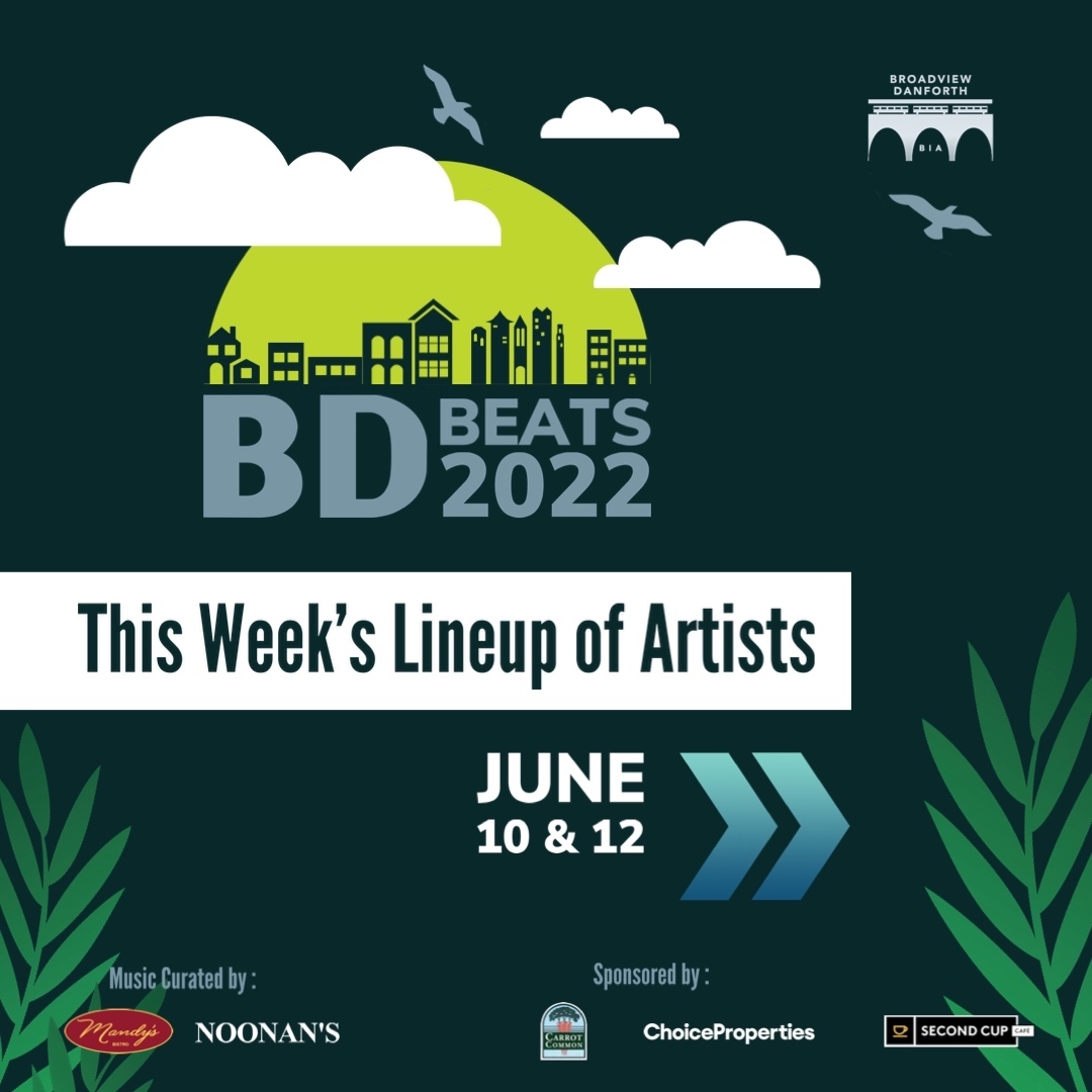 BroadviewDanBIA's tweet photo. And we are back again this week for some more #BDBeatsTO ! Enjoy live music here on the Danforth every week , with a variety of musicians playing Thursdays,Fridays &amp; Sundays (weather &amp; booking permitting).

Hit link in bio to see regular updates of shows for each week. https://t.co/szLXCs9ebP