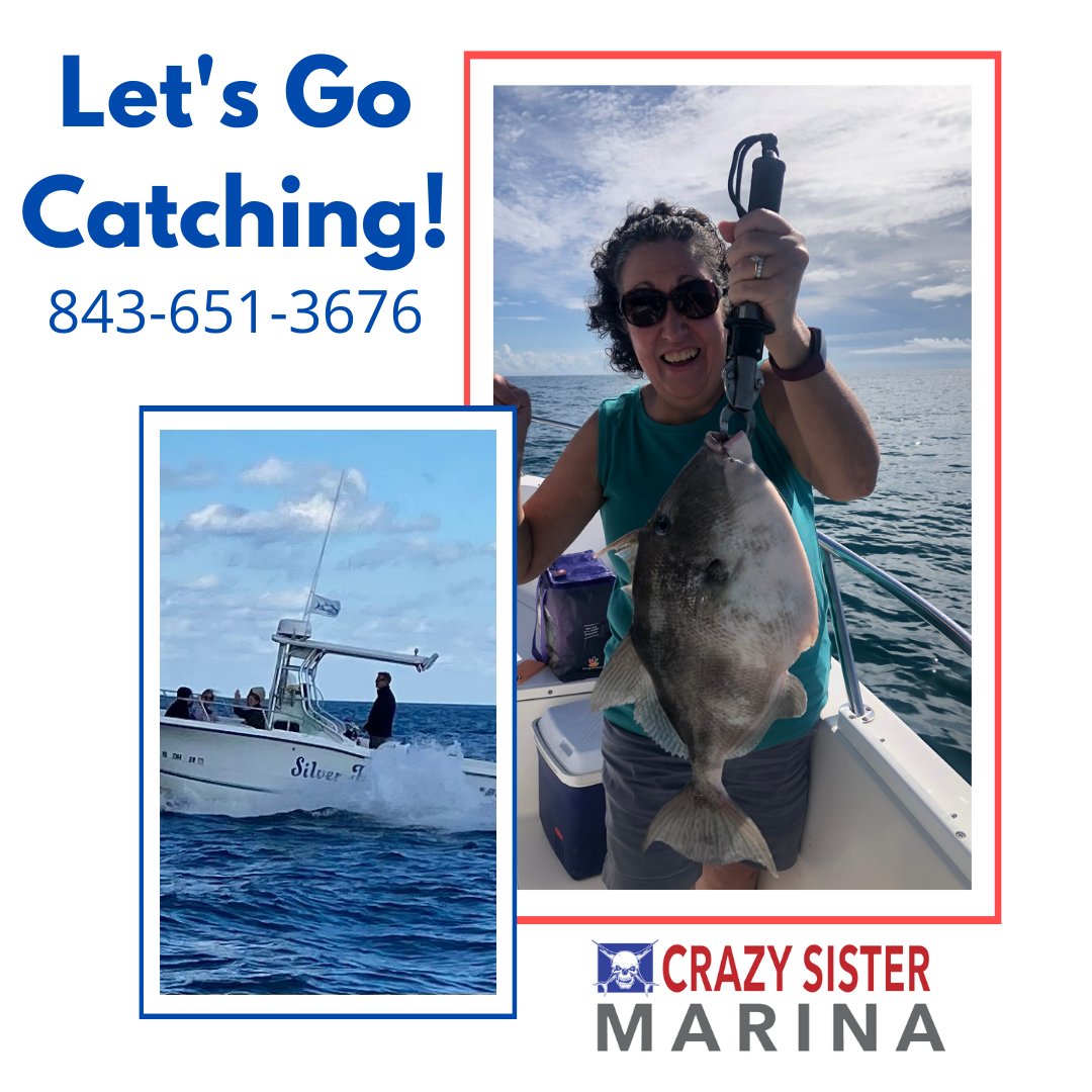 crazysisterSC's tweet photo. We know how to catch 'em at Crazy Sister!
#SilverTunaFishing #GoingCatching #MyrtleBeachFishingCharter #SportFishing https://t.co/us8e0wSVfl
