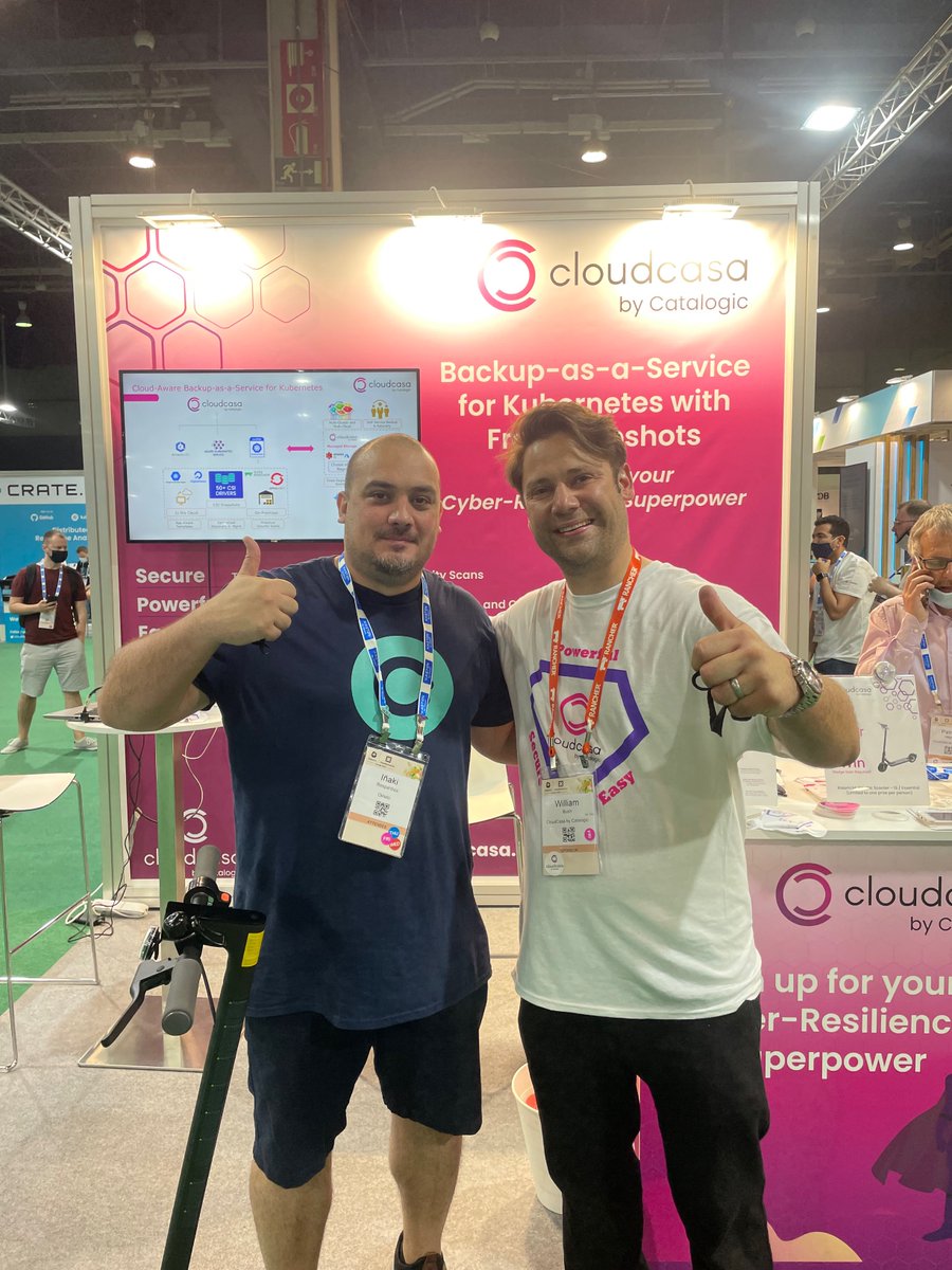 Congratulations to <a href="/irespaldiza/">Iñaki Respaldiza</a> of <a href="/oktetohq/">Okteto</a> the winner of 1 of our <a href="/CloudCasa/">CloudCasa</a> e-scooter giveaways from #KubeCon 

#kubernetes #k8s #cloudnative #dataprotection #backup #recovery #datamigration #aws #eks #azure #AKS #winner #winning