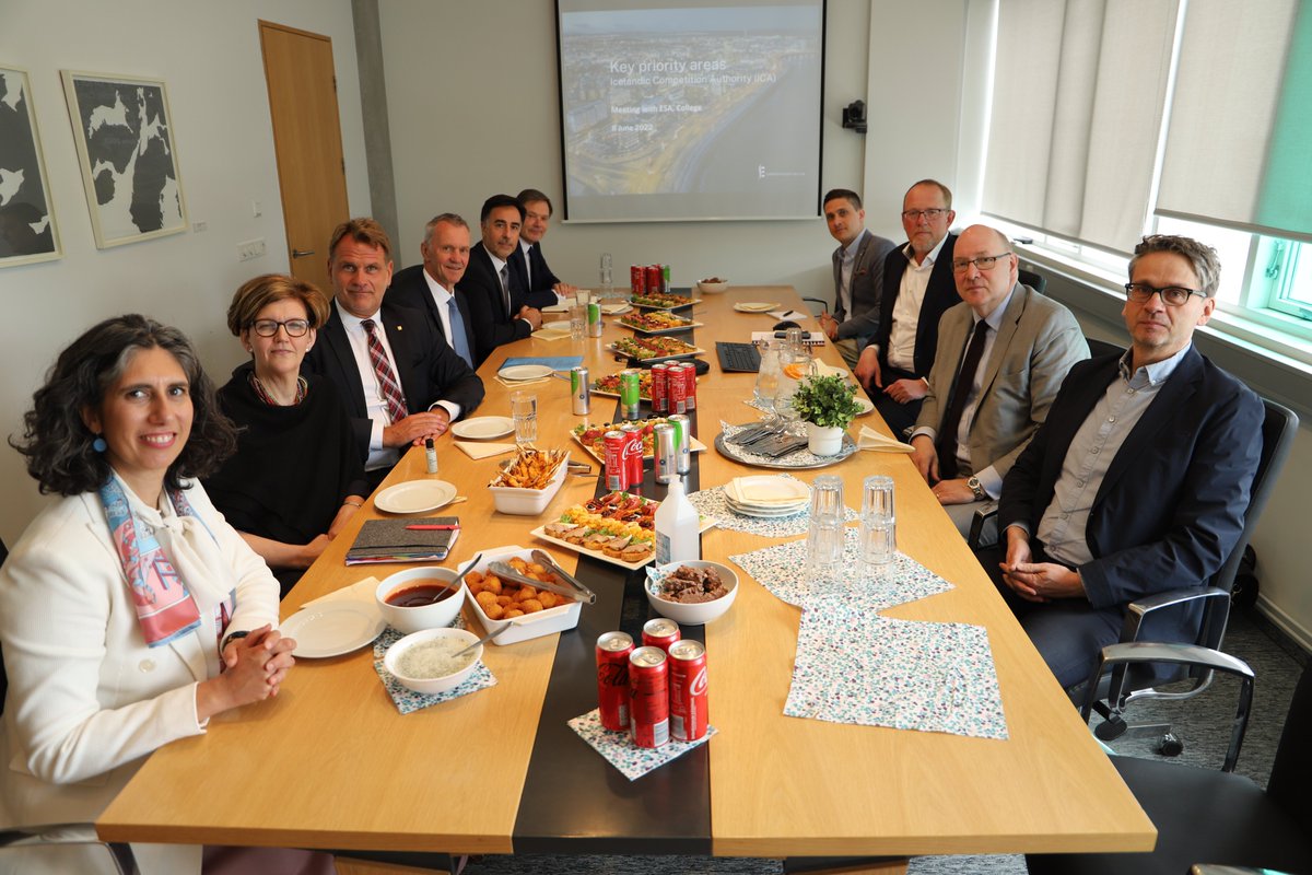 ESA met this afternoon with the Icelandic Competition Authority for a productive discussion on how to strengthen fair and healthy competition for businesses in Iceland 🇮🇸