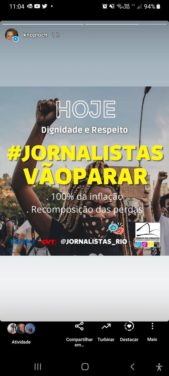 Sem informação, a população fica no escuro! Jornalistas irão paralisar por condições dignas de trabalho. Queremos reajuste salarial justo.