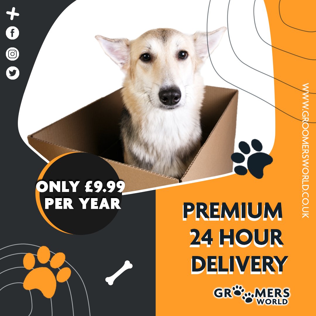 gwequip123's tweet image. Subscribe to our Premium 24 hour Delivery service for only £9.99 per year.

Speedy, hassle-free shopping just got even better.
groomersworld.co.uk/premium-delive…

#premiumdelivery #shipping #subscription #petgrooming