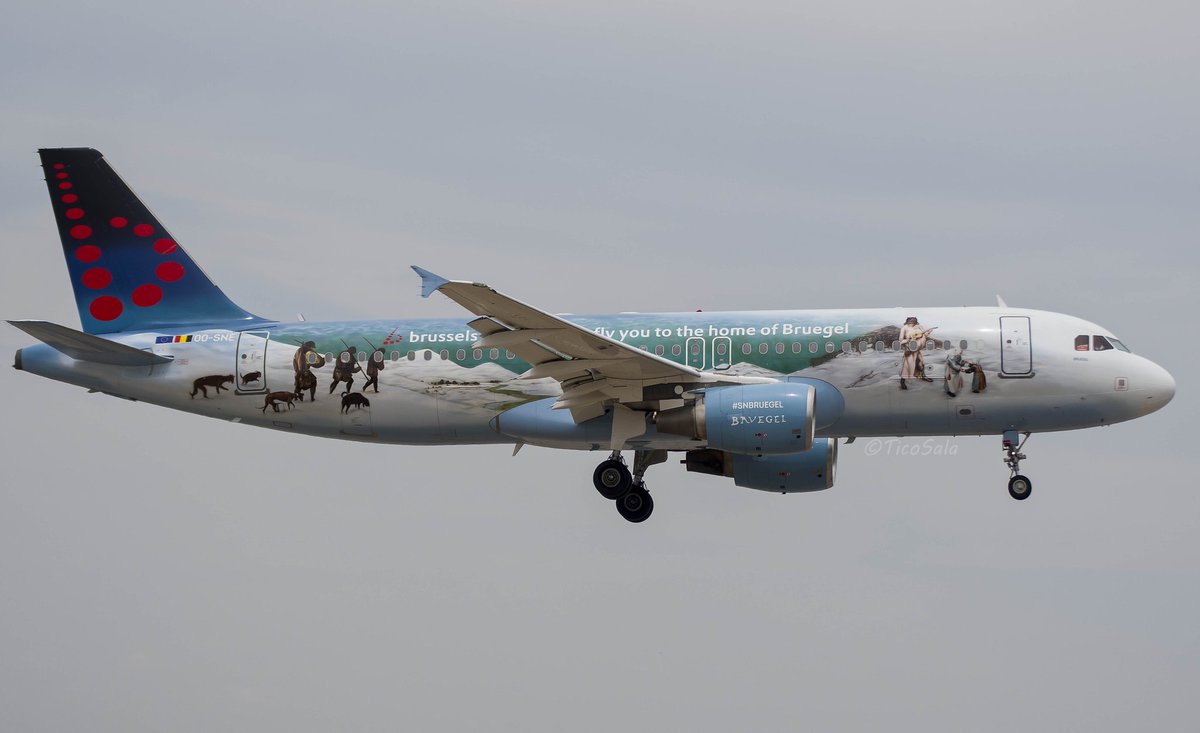 Precioso "lienzo volante" de <a href="/FlyingBrussels/">Brussels Airlines</a> en <a href="/aeroVLC/">Aeropuerto Valencia</a>. <a href="/VLCmovements/">VLCmovements</a>, <a href="/aerogrelo/">Aerogrelo</a>,  <a href="/FlyVLC/">FLY VALENCIA</a>