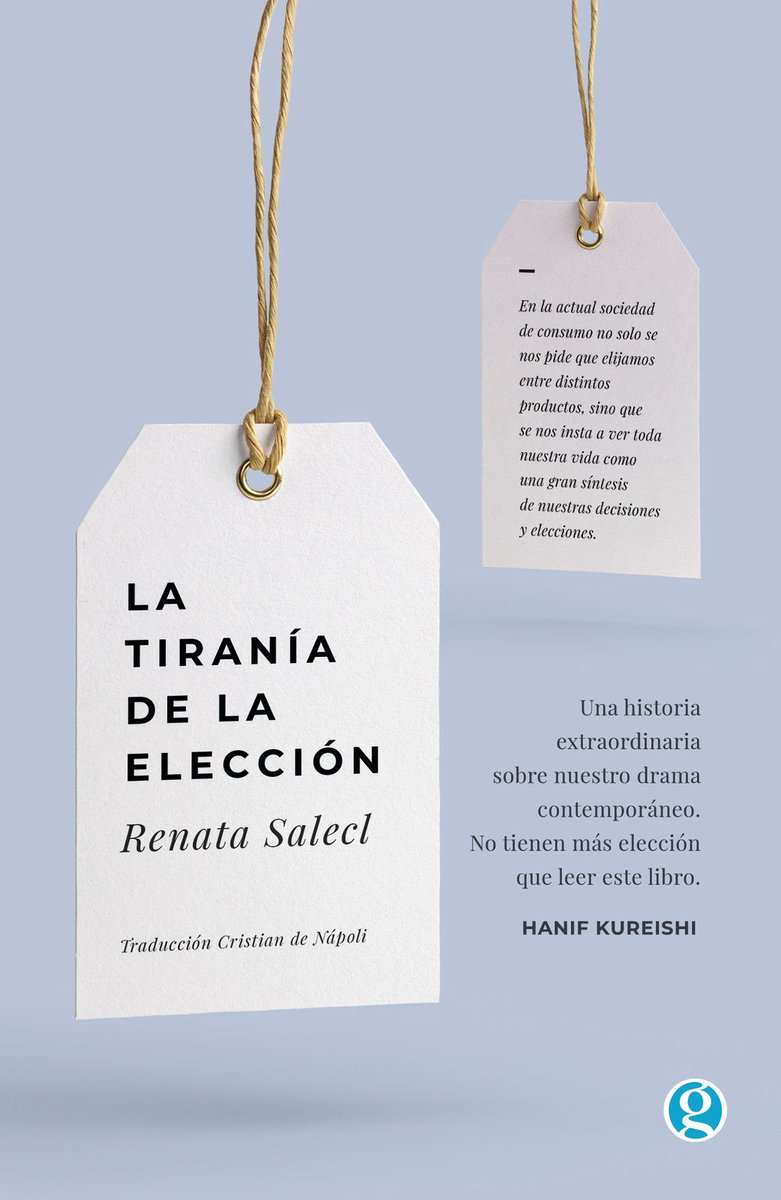 GranadaDeLibro's tweet photo. 'La tiranía de la elección' (editorial Godot) de Renata Salecl https://t.co/239nwdlMEP https://t.co/FC9kVeddMN