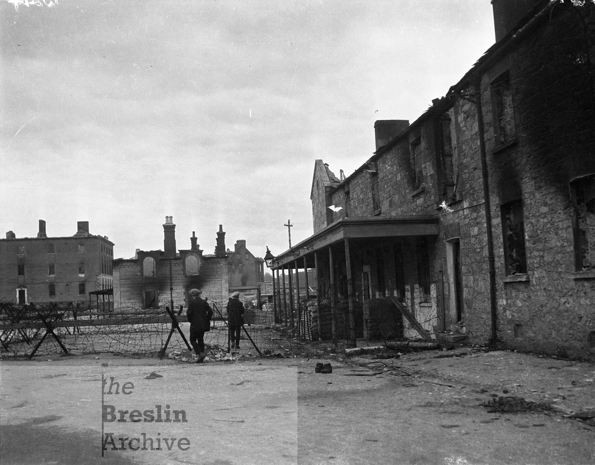 breslinarchive's tweet photo. We are currently putting together info for our photos of the Fermoy Barracks, taken in August 1922 after they were burned

These three images are of the West (New) Barracks - the first is of a building in the SE corner, the second is the main barracks, and the third the SW corner https://t.co/ZOquuPlICB