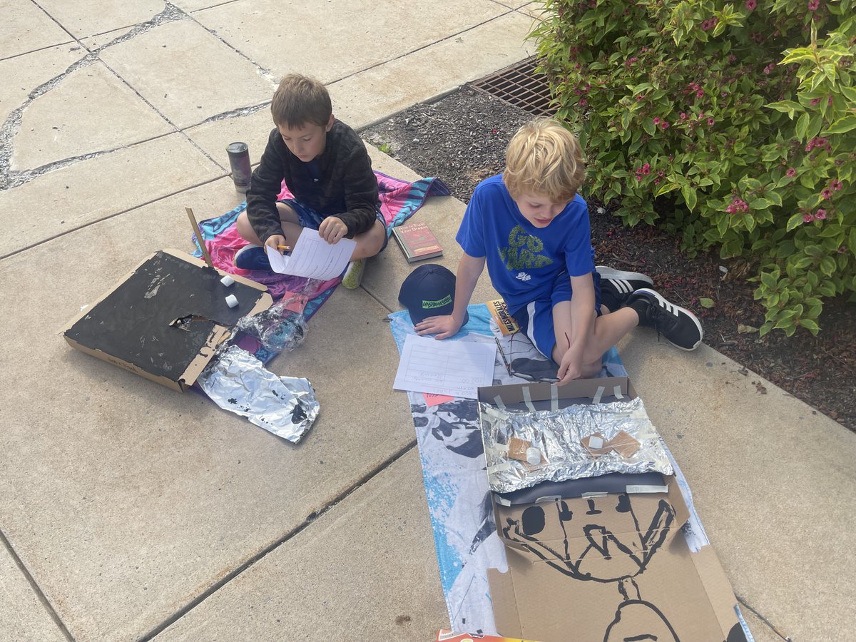 EPSDJefferson's tweet photo. 3rd Grade was "baking" yesterday...though Mother Nature only provided limited sun for our Solar Oven S'mores!
In the end...though it took longer...our students still managed to deliver some messy S'mores treats!
#OneJefferson
#EastPennPROUD https://t.co/KUkfXLUZXH