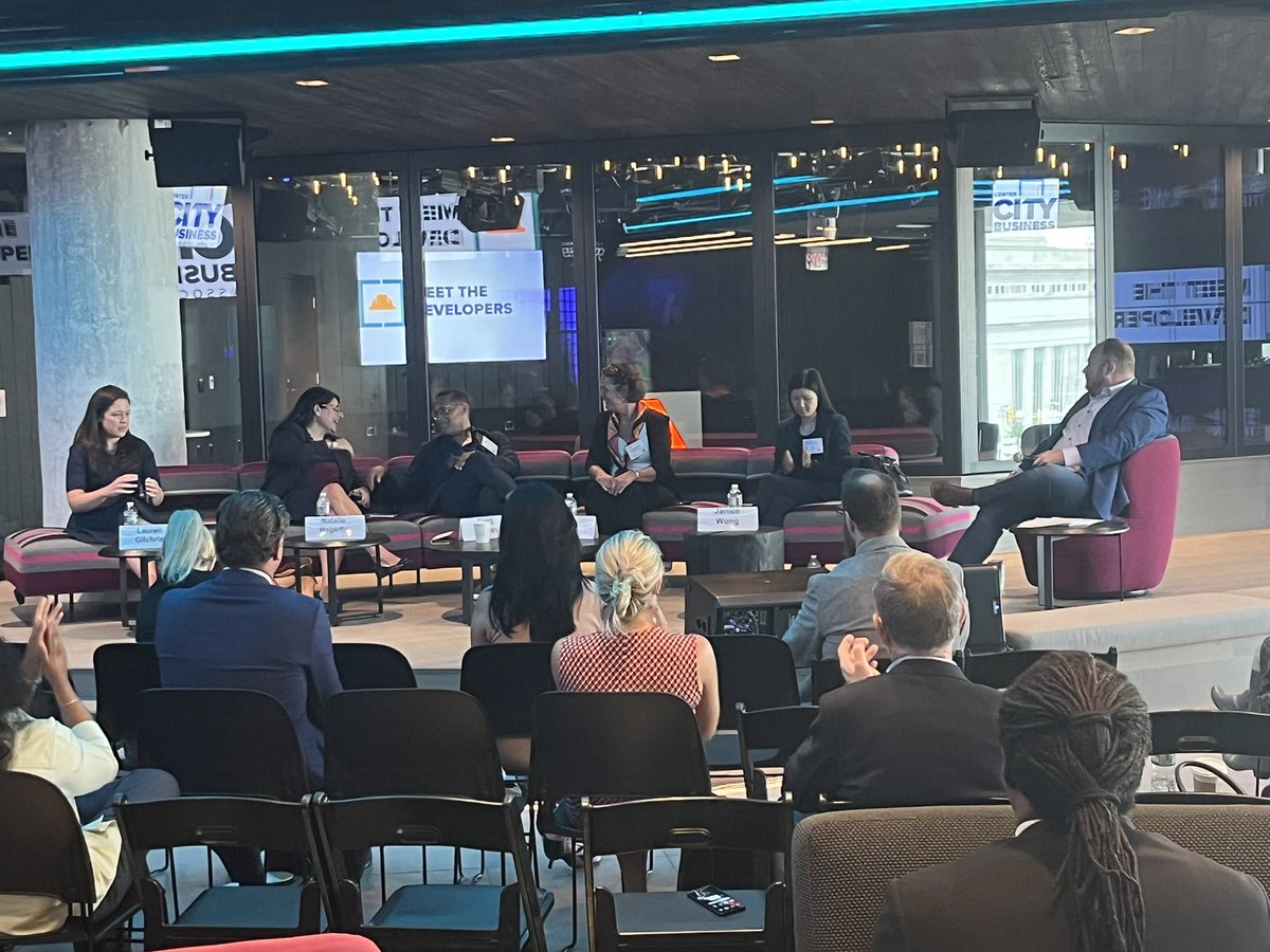 Thanks to our panelists & moderator for such a great conversation: •Lauren Gilchrist, @LongfellowREP •Natalie Hagerty, @ChildrensPhila •Greg Reaves, @partners_mosaic •Jan Vacca, @IMEGcorp @The_HarmanGroup •Janice Wong, Gattuso Development Partners •Ian Bush, @KYWNewsradio