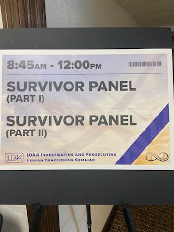 Underway now-LDAA Investigation &amp; Prosecution of #HumanTrafficking Training. We’re glad to welcome Sen. <a href="/BethMizell/">Beth Mizell</a> tireless warrior against H/T.
