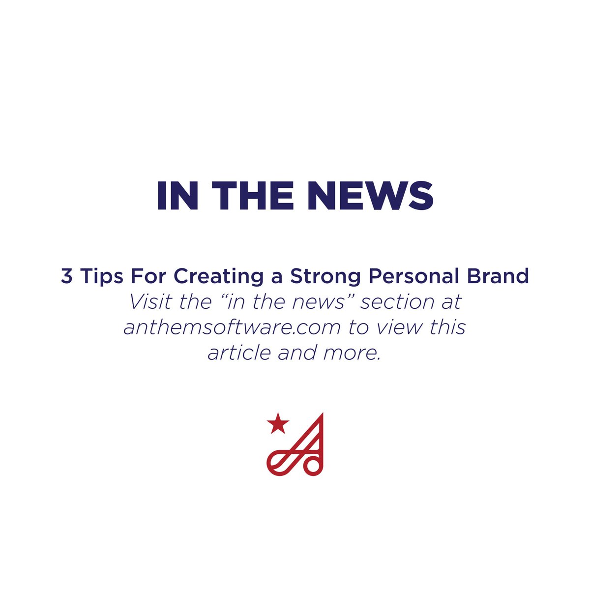 AnthemSw's tweet photo. Creating a personal brand should be top priority, but the most important aspect is that is needs to be focused. Adam DeGraide talks about how he has established such a strong personal brand. #anthemsoftware #personalbranding #branding #marketing https://t.co/CoGa6rPoga