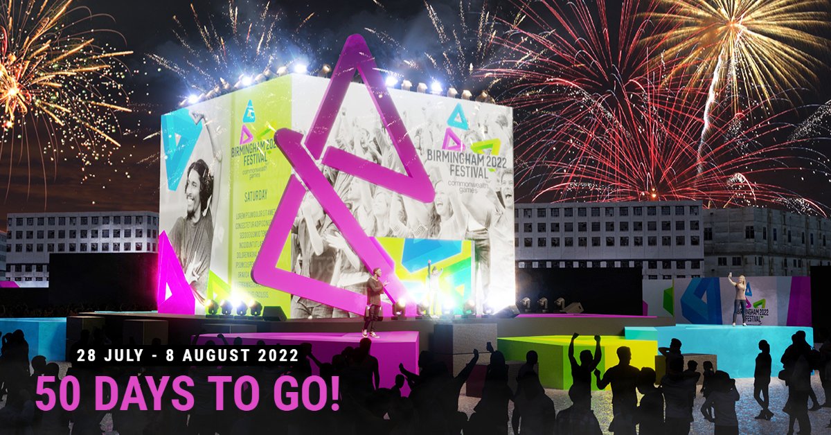 ADI_LED's tweet photo. Just 50 days to go until @birminghamcg22!
Find out how @ADI_LED, as a collaborative partner of ODP, alongside @OpusArtsEvents and #JAProductions, will be delivering the Commonwealth Festival Live Sites this July!
👉 https://t.co/iv5zffiLa2
#B2022Festival #B2022 #LiveEvents https://t.co/6FtoIy9VHH