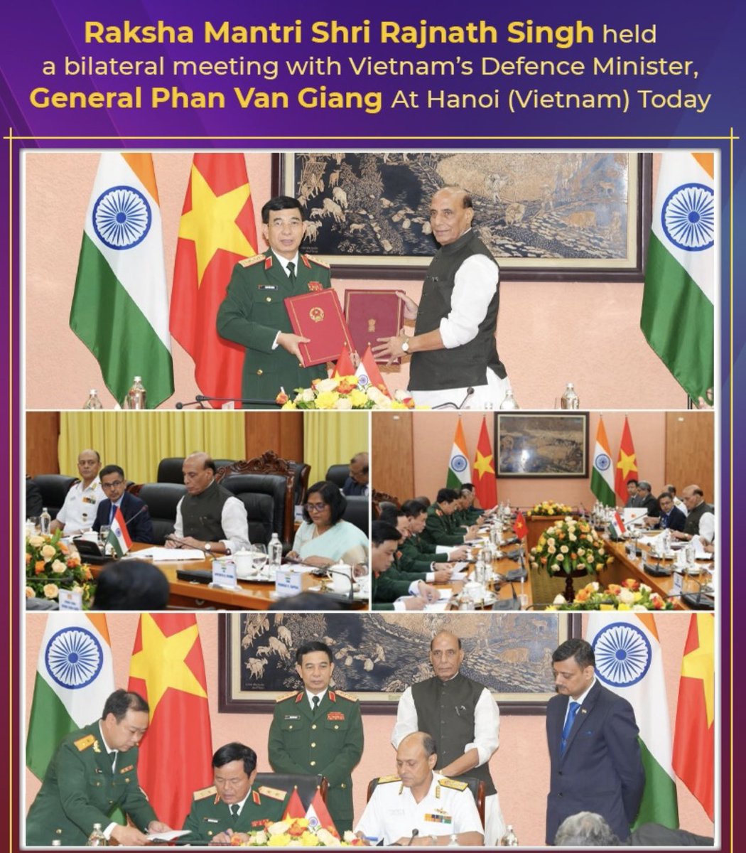The visit to Vietnam by Defence Minister Rajnath Singh is the highlight of celebrations for the 50 Anniversary of Diplomatic relations between Vietnam and India.