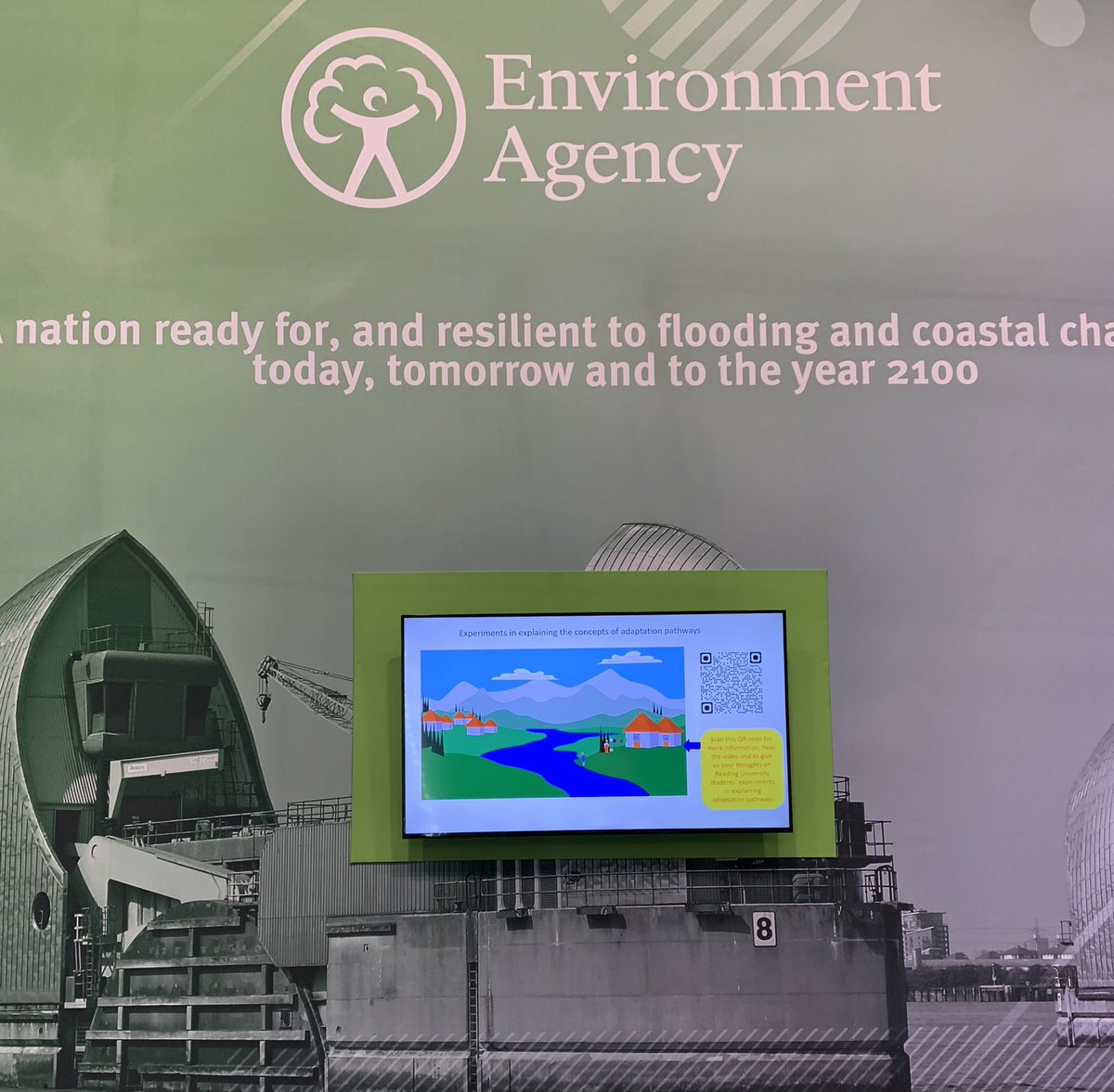 TE2100Plan's tweet image. Brilliant animations designed by @UniofReading students to illustrate #AdaptationPathways showcased at @floodandcoast - stop by the @EnvAgency stand to watch them!  

#FloodAndCoast2022