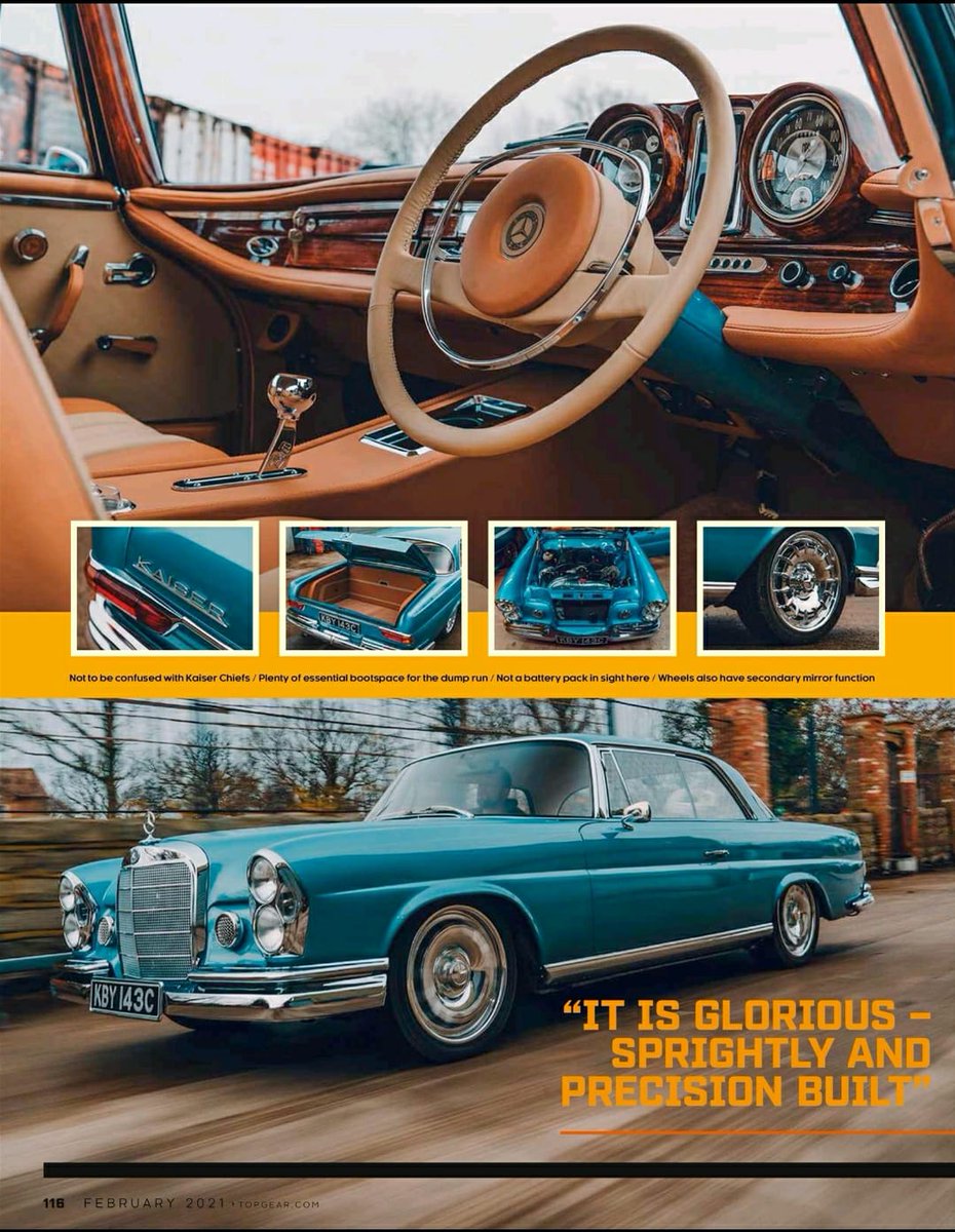 TrimworksDesign's tweet photo. Flicking through the archives, I found Project Kaiser II's appearance in #topgear magazine. A very proud moment!
#MercedesBenz #restomod #classiccars #trimworksdesign https://t.co/QqqNa5VWg8