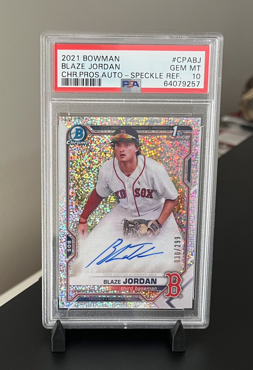 Jay (@underdawgbettor) on Twitter photo <a href="/midwestboxbreak/">Midwest Box Breaks</a> <a href="/PhilsPulls/">Phil’s Pulls</a> <a href="/BreakClubNFT/">Break Club</a> Blaze Jordan 2021 Bowman Speckle Auto PSA 10
$750 shipped G&S
#mbbsales <a href="/midwestboxbreak/">Midwest Box Breaks</a> <a href="/PhilsPulls/">Phil’s Pulls</a> <a href="/BreakClubNFT/">Break Club</a> Blaze Jordan 2021 Bowman Speckle Auto PSA 10
$750 shipped G&S
#mbbsales