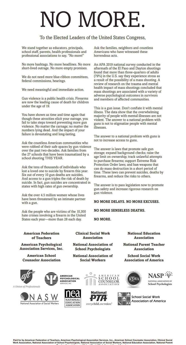 Please read, retweet, and act!