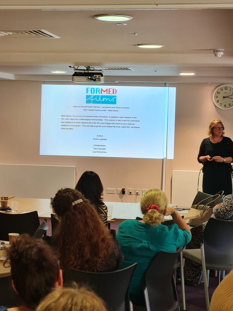 lmmccrmck's tweet photo. Very privileged to have Emma Lazenby with us today to premiere our film 'A Black Cloud' #reproductivetraumaservice https://t.co/Uxj4lkCF24