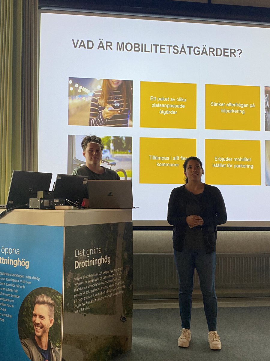 Mimmi Grybb &amp; Johan Rickardsson presenterar sitt forskningsprojekt som syftar till att utveckla en generaliserbar metod för att utvärdera effekten av mobilitetsåtgärder vid nyproduktion av bostäder. Läs mer: tinyurl.se/5hy #tyréns #h22cityexpo #foi #hållbarmobilitet