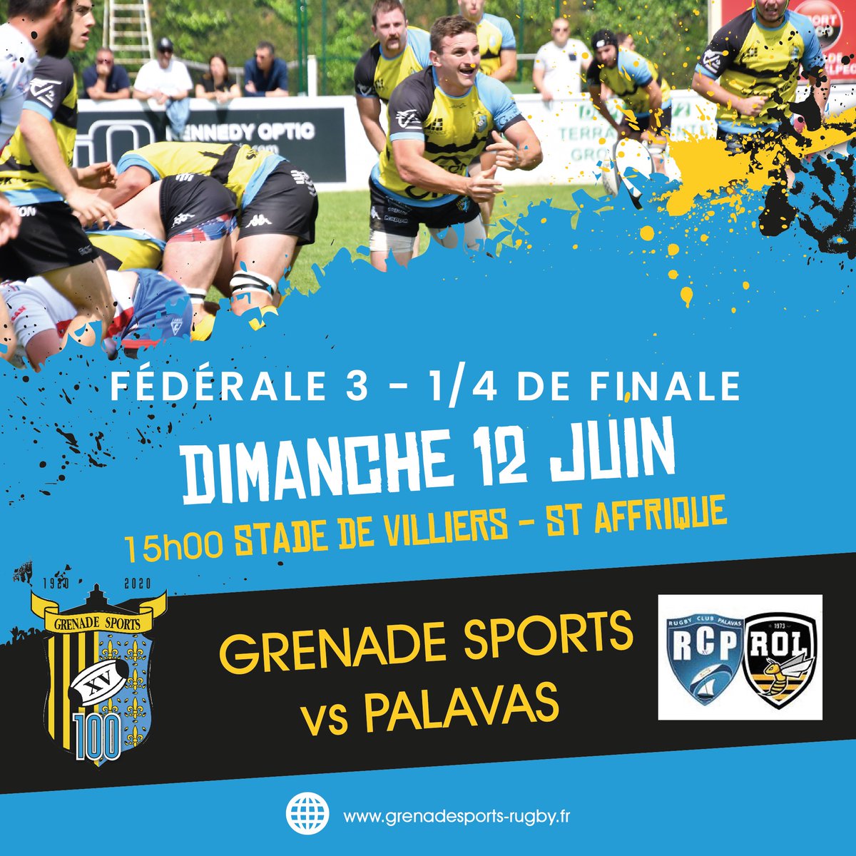 Le GS en 1/4 de finale de Fédérale 3.... 
#lerêvecontinue
#rugbyamateur #rugbyfédéral #dimanche #parfumdephasesfinales