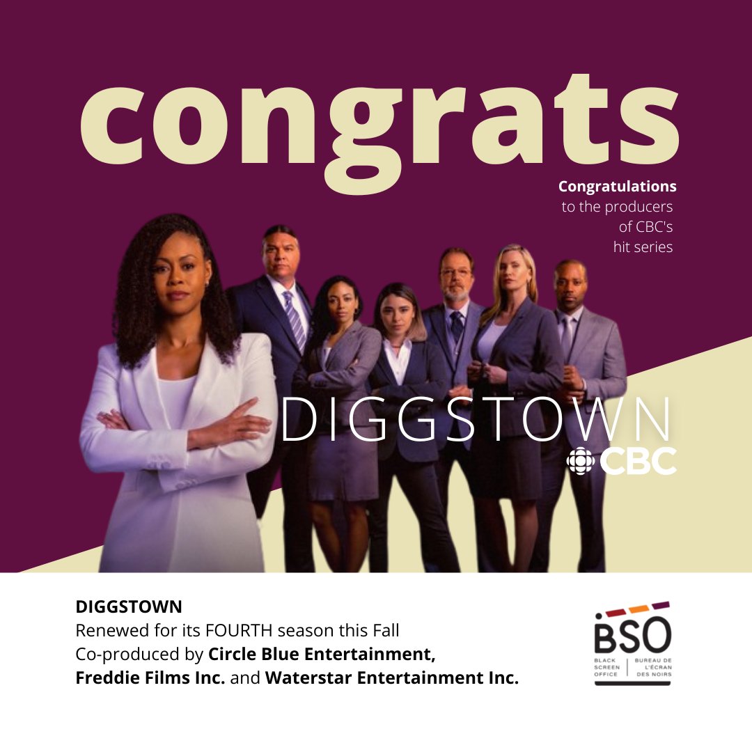 Diggstown RETURNS for a FOURTH season this fall!

Congratulations to producers: Floyd Kane, Amos Adetuyi (@adetuyiamos), Brenda Greenberg (@GreenbergBrenda) and Karen Wentzell (@KarenWentzell)! 🥳