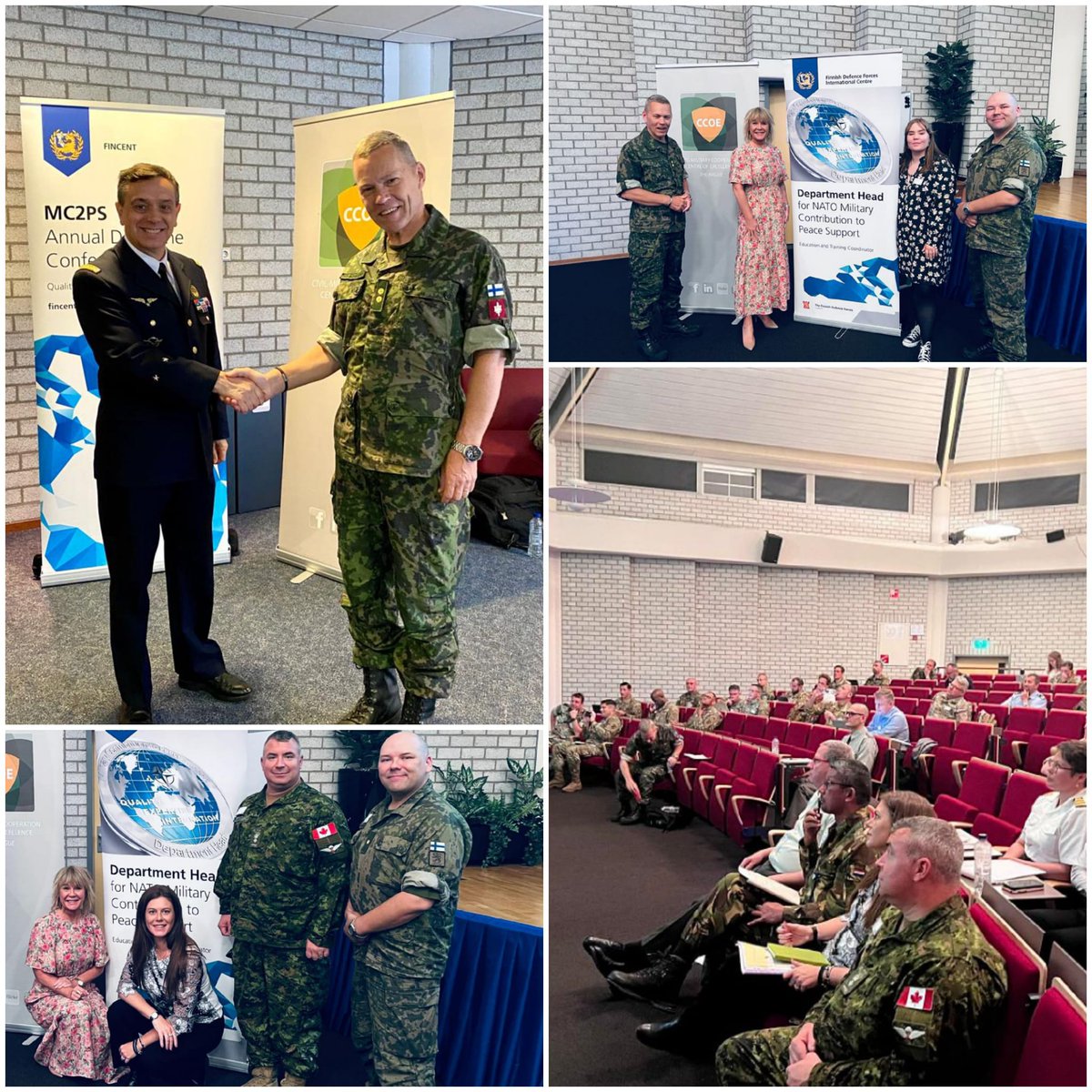 FINCENTFI's tweet photo. The Annual Discipline Conference opened with a key note speech by SHAPE ACOS J9 BG Lebrun, after which the morning was dedicated to @fincentfi and Military Contribution to Peace Support.
#trainingleaders #fincentfi #mc2ps #adc https://t.co/zPP7ls5mfd