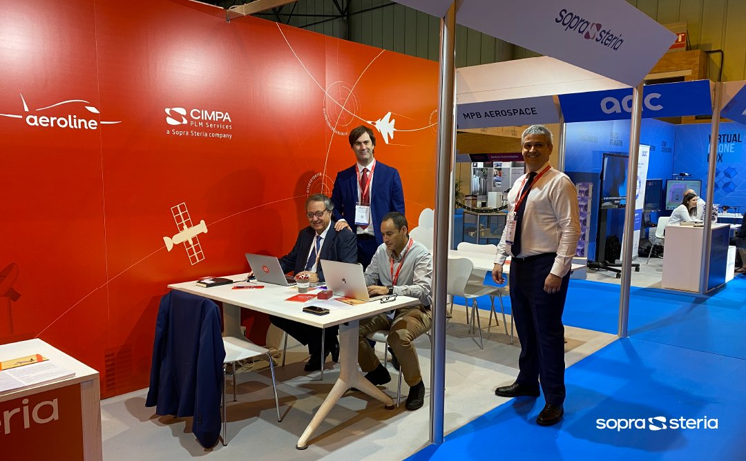 SopraSteria_ES's tweet photo. Participamos en #ADMSevilla22 ✈️, un evento de referencia en el sector aeroespacial para fabricantes y proveedores. Acércate y te contaremos cómo la división de Aeroline de #SopraSteria y #CIMPA ayudan a los fabricantes a mejorar y acelerar sus objetivos. https://t.co/EGabB4HlmE