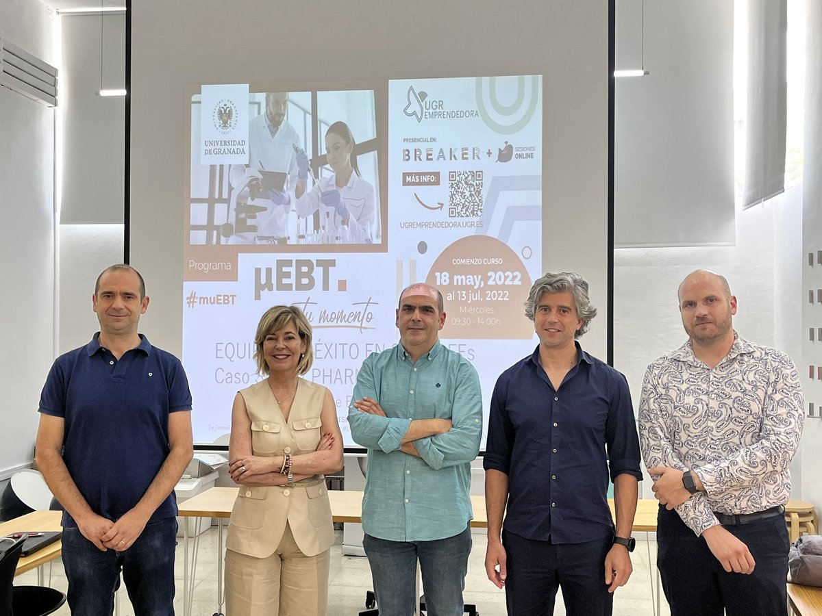 UGR emprendedora (@ugremprendedora) on Twitter photo 🔝🔝Hoy hemos disfrutado con las experiencias de éxito de 5 de nuestras #spinoffs de <a href="/CanalUGR/">Universidad Granada</a> en la sesión de #muEBT
<a href="/jjdmochon/">Juan Diaz Mochon</a> de <a href="/DestiNAGenomica/">Destina</a>
Germaine Escames de <a href="/Pharmamel_ES/">Pharmamel</a>
<a href="/fj_melero/">Javier Melero</a> de <a href="/ageo3d/">AgeO 3D Tech</a>
José María Terres de <a href="/OritiayBoreas/">Oritia & Boreas</a>
Jaime Martín de <a href="/PROMAingenieros/">PROMA, Proyectos de ingeniería ambiental</a> 🔝🔝Hoy hemos disfrutado con las experiencias de éxito de 5 de nuestras #spinoffs de <a href="/CanalUGR/">Universidad Granada</a> en la sesión de #muEBT
<a href="/jjdmochon/">Juan Diaz Mochon</a> de <a href="/DestiNAGenomica/">Destina</a>
Germaine Escames de <a href="/Pharmamel_ES/">Pharmamel</a>
<a href="/fj_melero/">Javier Melero</a> de <a href="/ageo3d/">AgeO 3D Tech</a>
José María Terres de <a href="/OritiayBoreas/">Oritia & Boreas</a>
Jaime Martín de <a href="/PROMAingenieros/">PROMA, Proyectos de ingeniería ambiental</a>