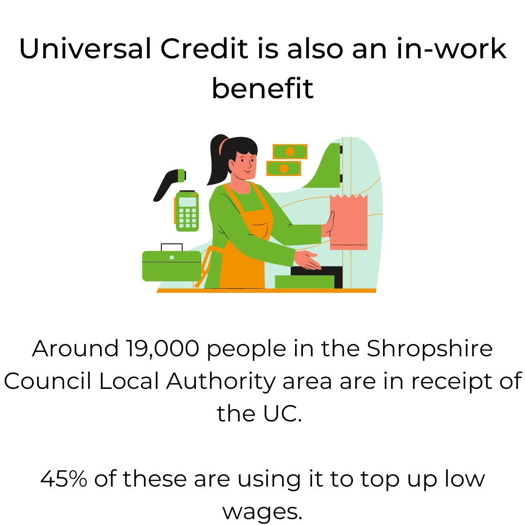 Shropfoodpov's tweet photo. More data from our poverty fact file.
Universal Credit is also an in-work benefit.
https://t.co/7VUM3SkcVp
#inworkpoverty #insecurework #lowpay https://t.co/PlAtXamv1K