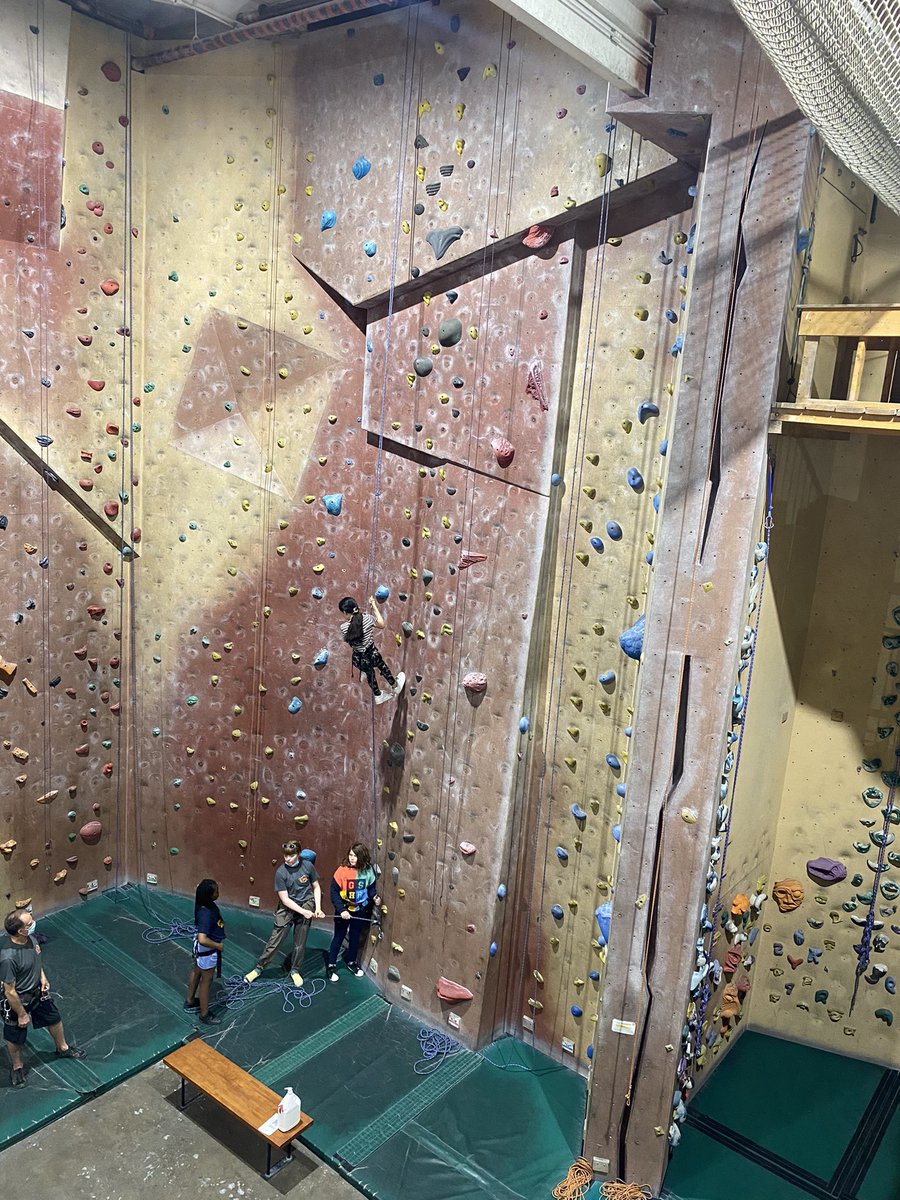Our Grd 5 class learns and trains on gross motor skills through rock climbing. 
Great activity for a Phys. Ed class, great for bonding with your peers!