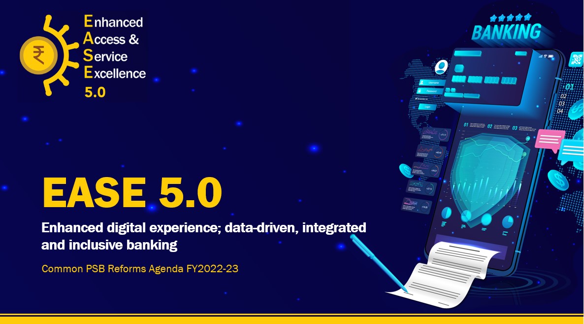 ChiefIba's tweet photo. #EASE Reforms entering its 5th edition as part of a bigger program of EASENext.

22 Action Points across multiple themes― Digital offerings for MSMEs, Retail and Agri customers, big data and analytics, tech capabilities, &amp; governance 
@PMOIndia @FinMinIndia @DFS_India @PIB_India https://t.co/DxztAmr3lI