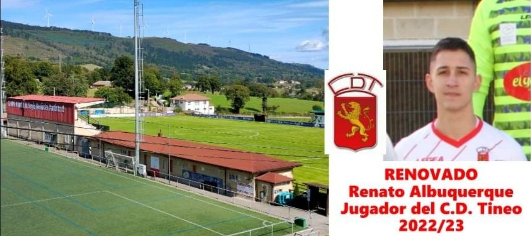 Renato tambien renueva. ⚒️

Renato Albuquerque  y continuará una temporada mas en el C.D. Tineo. Con la renovación del norteamericano aseguramos físico, trabajo e intensidad para la zona de ataque.