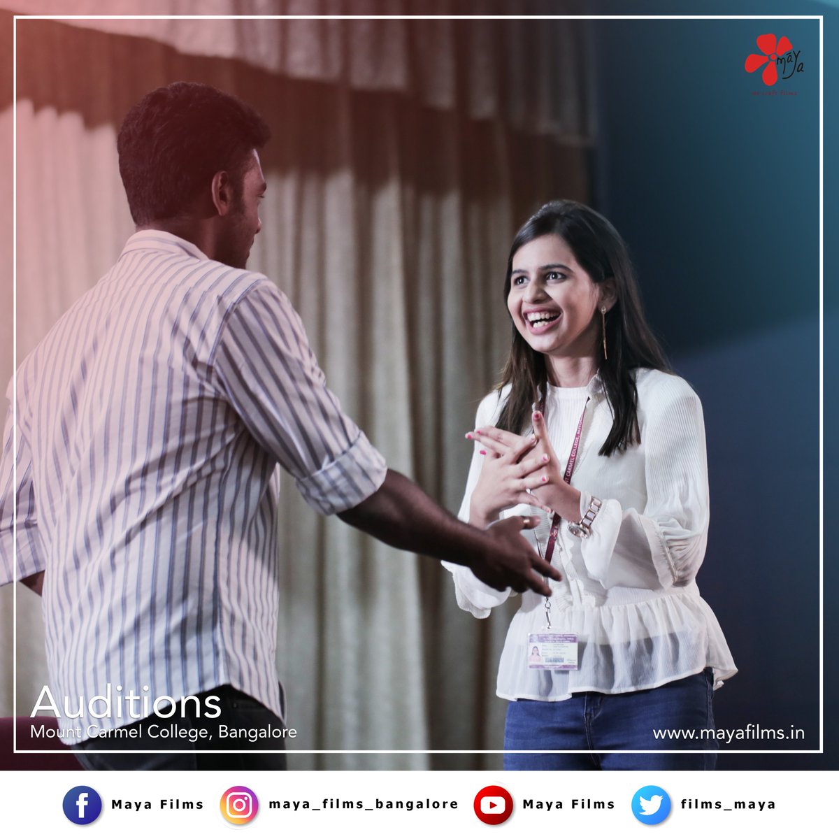 films_maya's tweet photo. Thank you Carmelites! 
Team MAYA wishes to thank everyone who took part in the auditions and congratulations to all the shortlisted candidates. 
@CollegeMount

#audition #auditioning #auditions  #CASTING   #Castingcall  #Modelling #acting #BangaloreAuditions  #MayaFilms https://t.co/r5ddgIJkNs