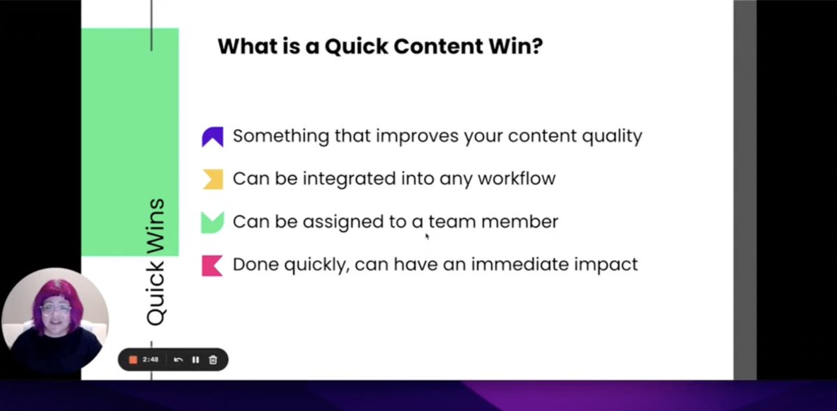 MarketMuseCo's tweet photo. 🏆@AAitman, with Venture 4th Media, helps define a Quick Content Win 🏆
#CSCLIVE #contentwin #contentmarketing #contentstrategy #quickwins #SEO https://t.co/nmiREkkHxu