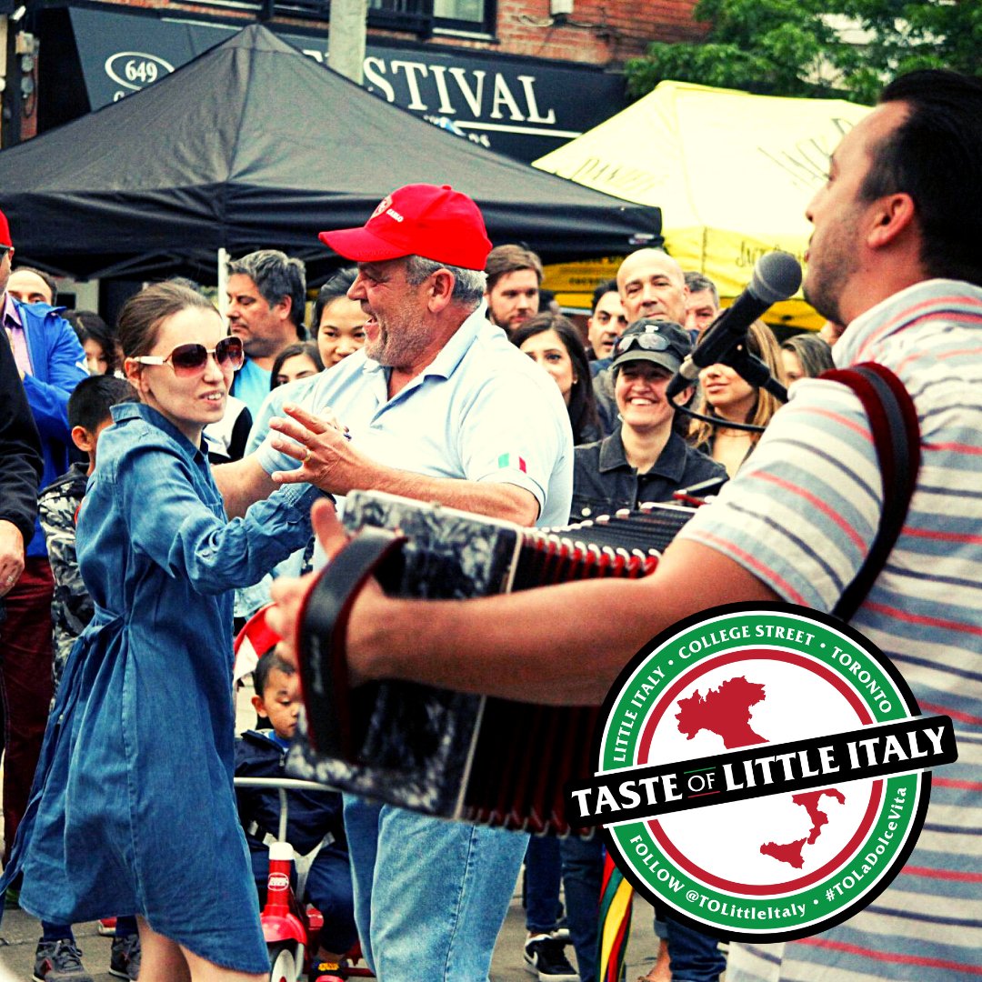 TOLittleItaly's tweet photo. Spettacolo Di Strada returns to College Street for Taste of Little Italy, June 17-19! 💚🤍❤️ 🎵🎶

SWIPE for ENTERTAINMENT SCHEDULE 👉

2022 Spettacolo Di Strada Brought To You By: @TD_Canada

#TasteIsBack #TOLittleItaly #TOLaDolceVita #SpettacoloDiStrada #TasteofLittleItaly2022 https://t.co/R8EdNc0YUe