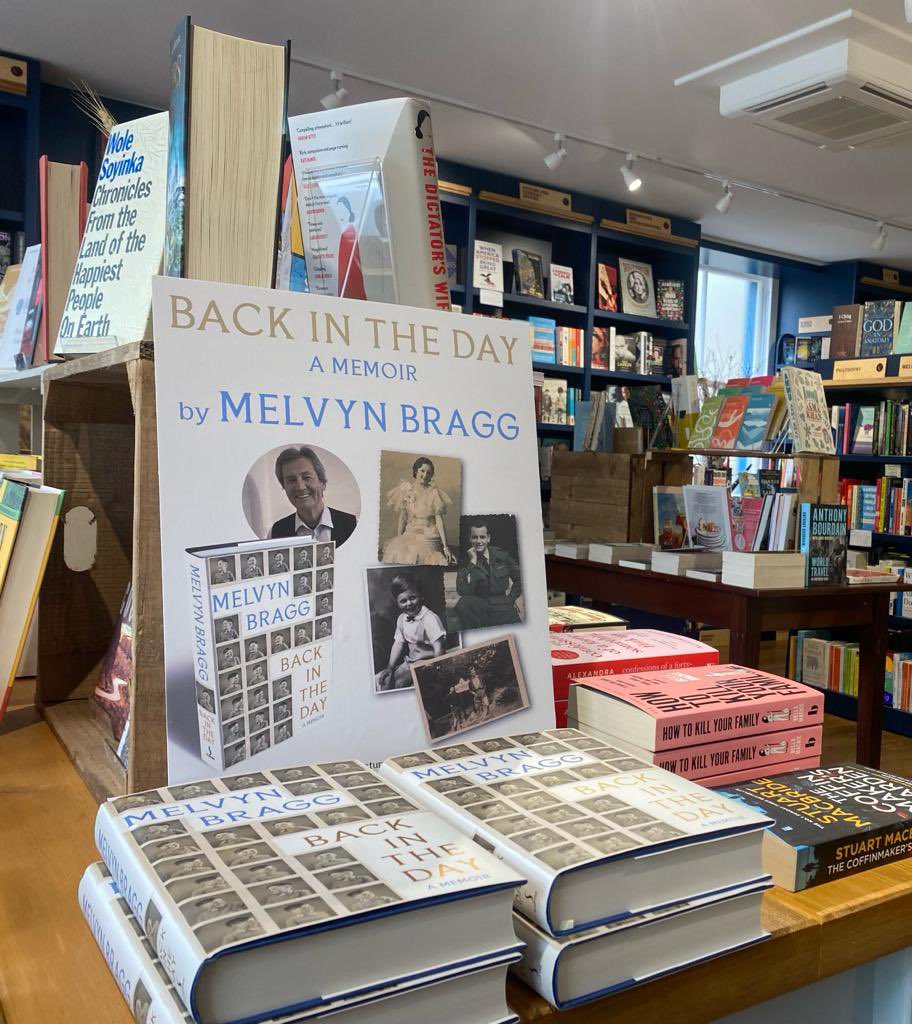 Very proud to stock living Lakeland legend’s latest read #melvynbragg #backintheday @SceptreBooks